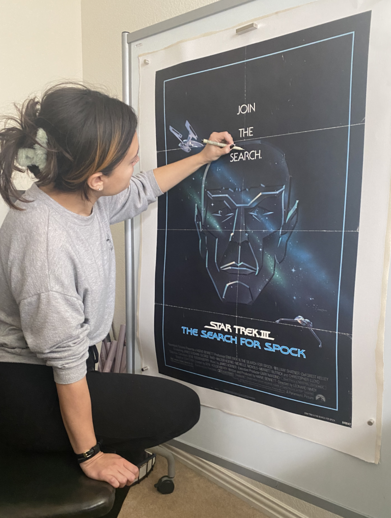 BeeEasyRestorations morgan working Star Trek poster details